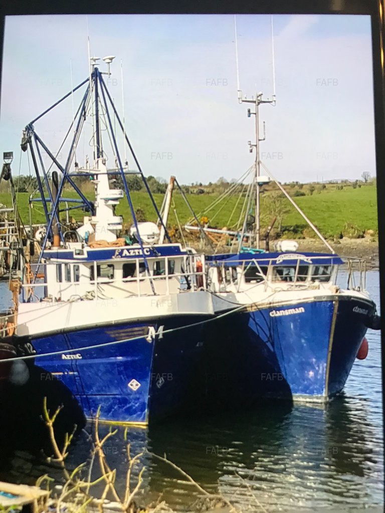 Fiberglass trawler